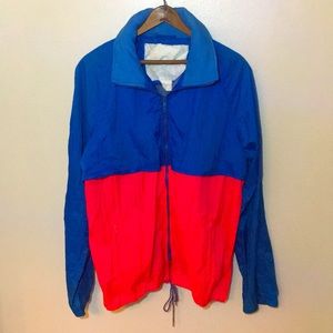 Vintage Neon Windbreaker Jacket